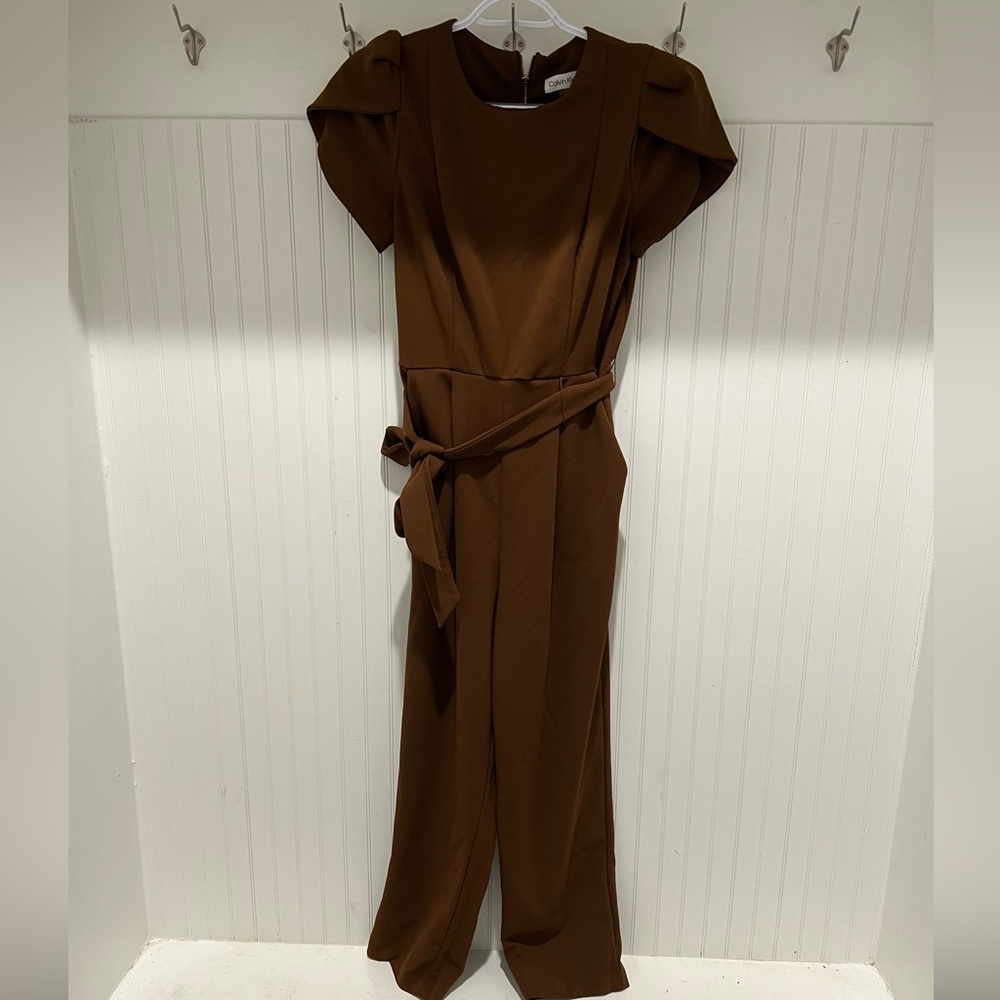 Calvin Klein Chocolate Brown Jumpsuit
